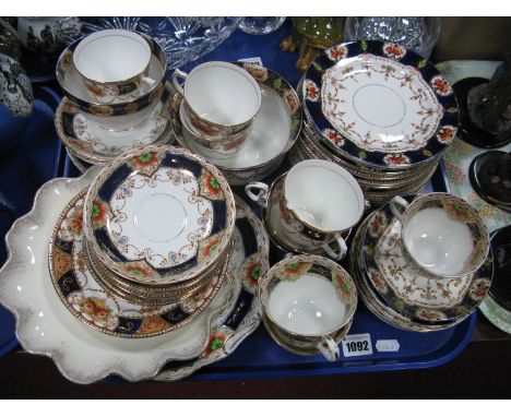 A Crown Chelsea China Part Tea Service, Salisbury china part tea-service, other matched china etc:- One Tray