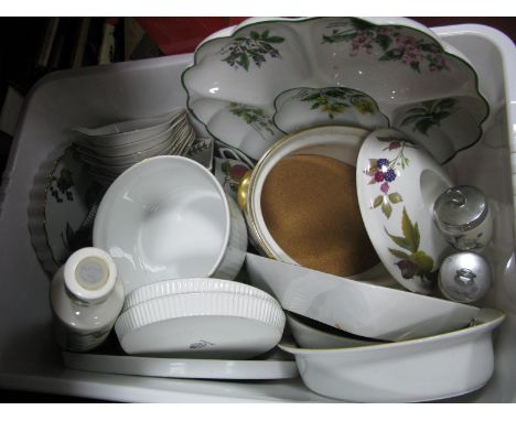Royal Worcester 'Evesham' including oval tureen, hors d'oeuvres, Portmeirion, etc:- One Box