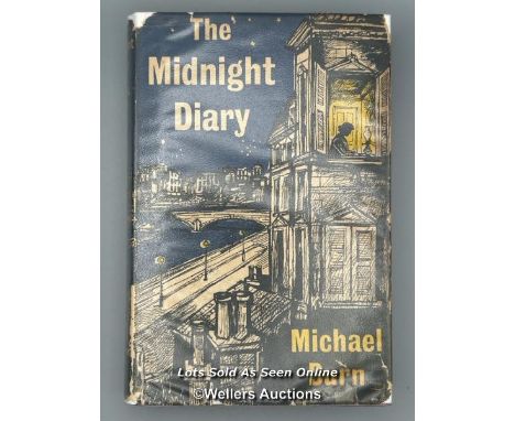 A rare, signed first edition hardback of 'The Midnight Diary', written by the renowned British author and former Colditz POW,