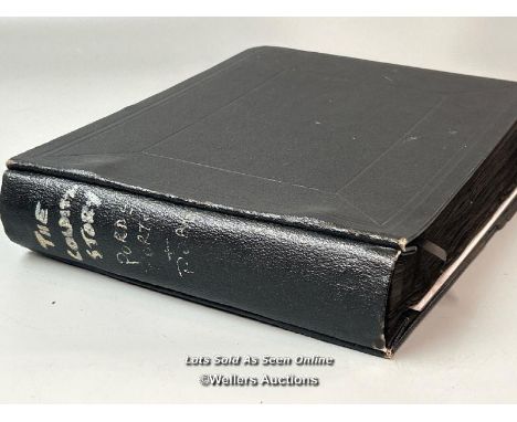 An album containing approximately 124 original black and white production photographs, portraits, and stills from the acclaim
