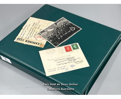 A fantastic collection of lettersheets, postcards, original photographs and envelopes from a variety of Colditz prisoners of 
