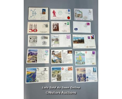 Fifteen mixed commemorative first day covers and lettersheets including "Fort de Breendonk", "30th Liberation Anniversary of 