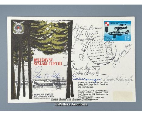 A commemorative first day cover of "Bylismy W Stalag Luft III" commemorating "The Great Escape" of 24th March 1943 during WW2