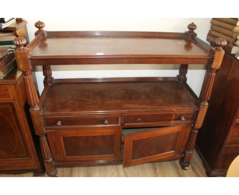 AN ANTIQUE REGENCY BUFFET TABLE 