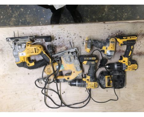 A Workbench and various DeWalt hand tools.  Note: VAT is payable on the hammer price of this lot at 20%. 