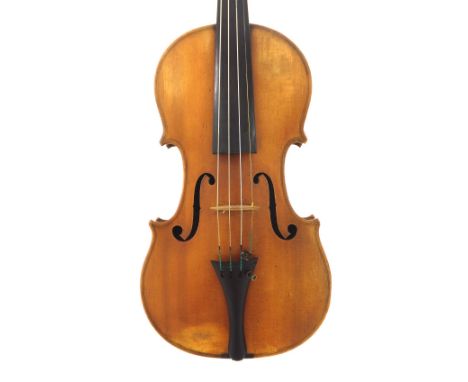 English violin by and labelled Made by G.A. Chanot, Violin, Viola, Violoncello & Bow Maker & Restorer, Manchester A.D. 1895, 