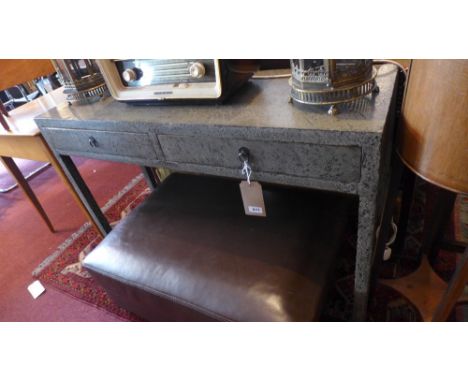 A Becara contemporary console table, with two drawers, raised on square legs, having makers label 'Becara 1964', H.83 W.120 D