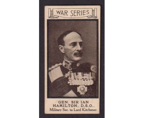 Cigarette card, J. Lomax Cockayne, War Portraits, type card, no 6, General Sir Ian Hamilton (gd) (1)