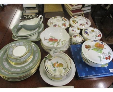 A collection of Royal Worcester Evesham, together with Wedgwood Asia pattern china 