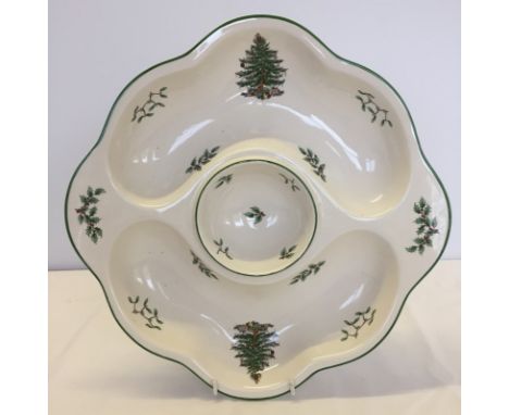 A large Spode " Christmas Tree " serving dish.  Approx 34cm in diameter.