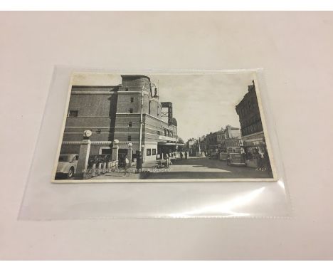 A vintage postcard of the Ritz Cinema, Aldershot.  