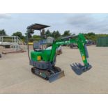 Unused AT 10 Diesel Rubber Tracked Mini Excavator c/w bucket, front blade, piped for Hammer etc