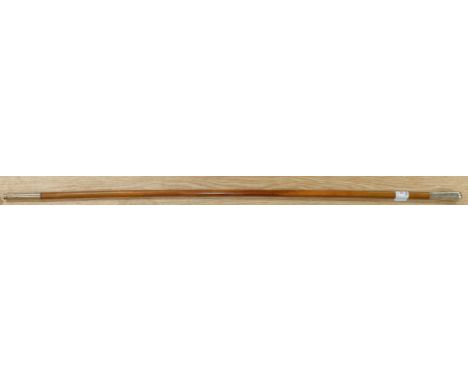 A rare military swagger stick with white metal terminal, 130 King George's Own Baluchis, 30"