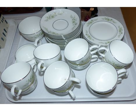A Wedgwood Westbury pattern bone china tea service, 38 pieces