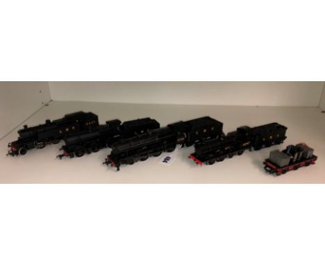 AIRFIX 4454 LMS LOCOMOTIVE AND TENDER, BACHMANN PHOENIX 5736 LOCOMOTIVE AND TENDER AND TWO OTHERS (UNBOXED)