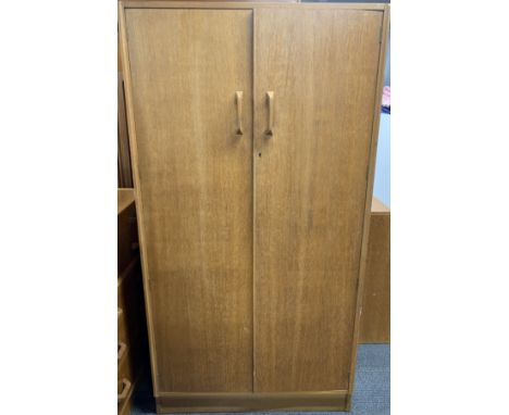 A 1960's G plan light oak wardrobe, 92 x 175cm.