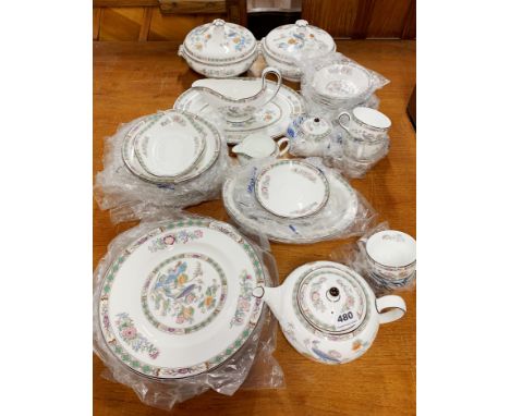 A very extensive unused Wedgwood Kutani Crane dinner and tea service.