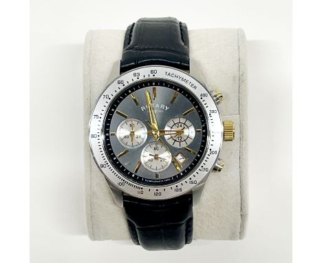 A gents Rotary chronograph wristwatch, appears to be in working order.