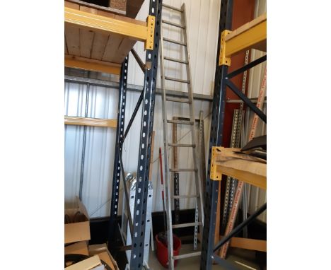 Aluminium ladder - please note this lot is to be collected from: Hyrax Solar Power Company Ltd, Unit 5 Westside Business Park