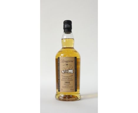 LONGROW 10YO 1992
A 1992 Vintage Longrow 10 year old single malt scotch whisky from Springbank Distillery.  70cl.  46% abv.  