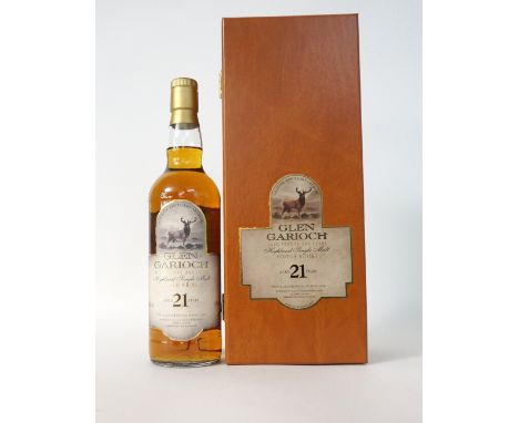 GLEN GARIOCH 21YO
A nice 21 year old single malt scotch whisky from one of the hidden gems of Highland Malts, Glen Garioch.  