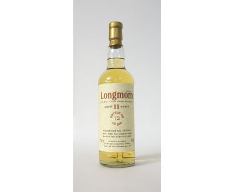LONGMORN 11YO - BLADNOCH FORUM
An independent bottling of Longmorn 11 year old single malt scotch whisky from the Bladnoch Fo