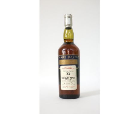 GLENURY ROYAL - 23YO RARE MALTS
A bottle of the rare Glenury Royal 23 year old single malt scotch whisky from the Rare Malts 