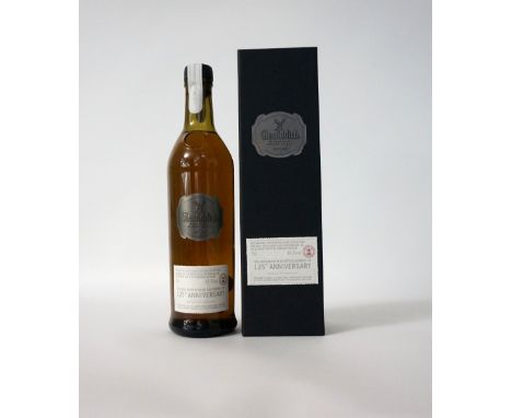 GLENFIDDICH 125TH ANNIVERSARY
A rare limited edition bottling of Glenfiddich single malt scotch whisky bottled to celebrate t