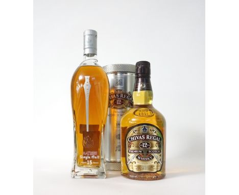MATISSE 15YO & CHIVAS REGAL
MATISSE 15 YEAR OLD single malt scotch whisky.  70cl.  40% abv.  The Matisse Whisky Company Ltd t