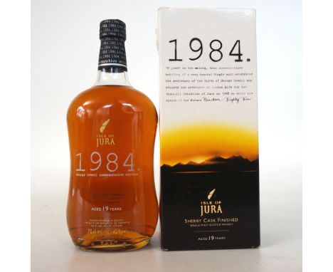 ISLE OF JURA 1984
A great bottling to celebrate the centenary of George Orwell's birth.  70cl.  42% abv.  Bottled at 19 years