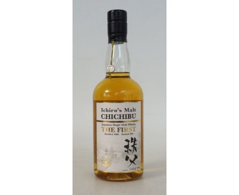 CHICHIBU - ICHIRO'S MALT
1 bottle.  Chichibu - Ichiro's Malt.  "The First".  Japanese Single Malt Whisky.  700ml.  61.8% abv.