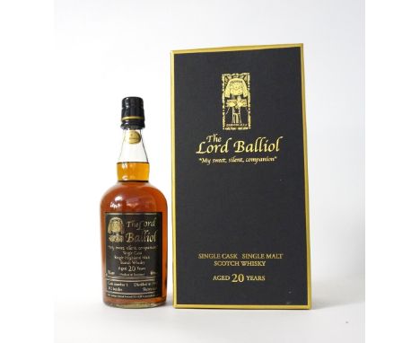 THE LORD BALLIOL - CASK NO. 1
A limited edition bottling of 20 year old Sherry cask matured single malt scotch whisky, believ