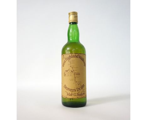 DROVERS DRAM MALT WHISKY
A rare and unusual bottle of single malt scotch whisky bottled for the Drovers Inn at Inverarnan on 