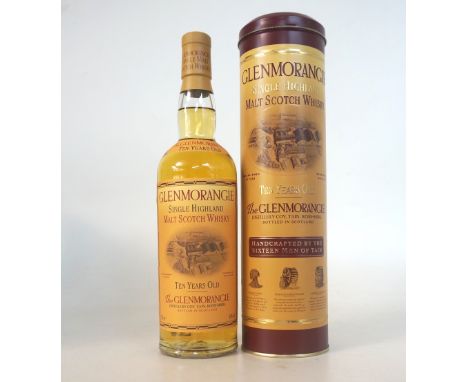 GLENMORANGIE 10 YEAR OLD - THE STILLS TIN
A bottle of the Glenmorangie 10 year old single malt scotch whisky presented in a t