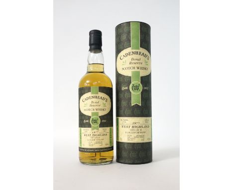 GLENLOCHY 22YO - CADENHEAD'S
A bottle of single malt scotch whisky from the silent Glenlochy Distillery in Fort William.  70c