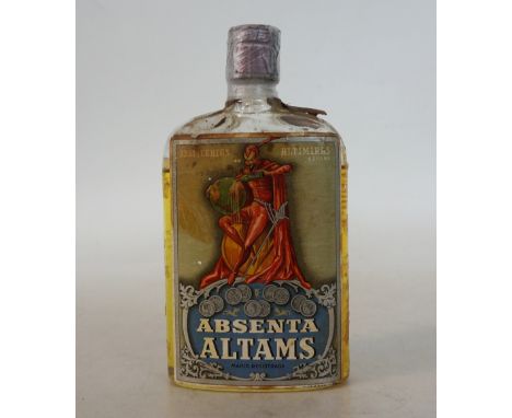 ABSENTA ALTAMS 1940-1950'S
Another rare bottle of Absinthe, this time from the Altimiras Distillery in Spain.  Presented in a
