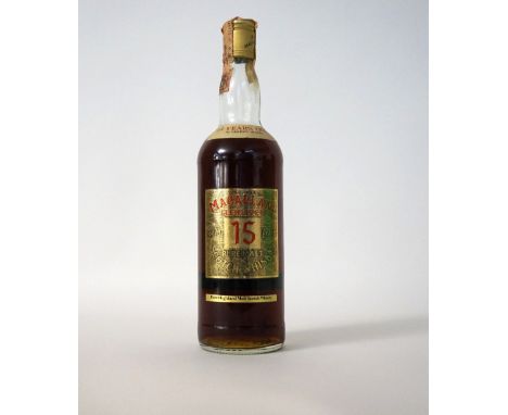 MACALLAN-GLENLIVET 15YO GOLD LABEL 
Single Malt Scotch Whisky. Macallan-Glenlivet 15yo 'Gold Label'. Bottled in 1970s by Gord