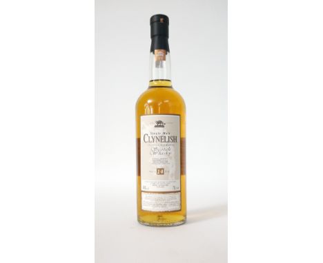 CLYNELISH 14YO
A bottle of the Clynelish 14 year old single malt scotch whisky.  70cl.  46% abv.  In original tube.  Level lo