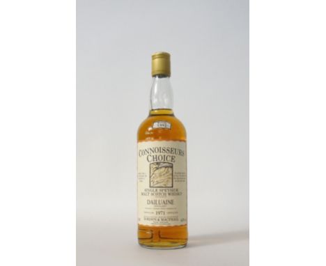 DAILUAINE 1971 - CONNOISSEURS CHOICE
A great older bottling of Dailuaine single malt scotch whisky bottled by Gordon & MacPha