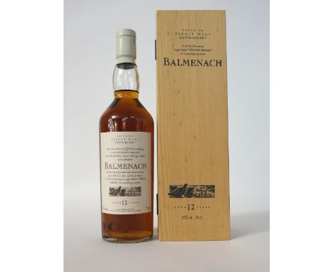 BALMENACH FLORA & FAUNA 1ST RELEASE
A bottle of the Balmenach 12 year old single malt scotch whisky released as part of the F