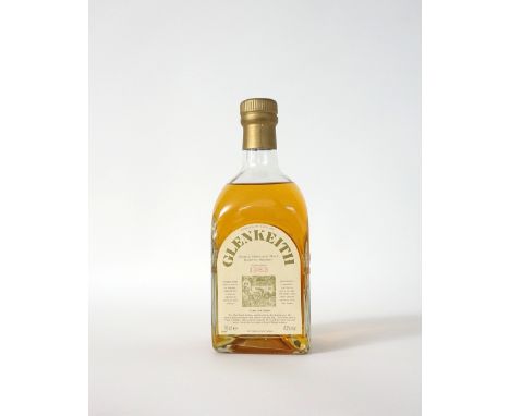 GLEN KEITH 1983
A bottle of single malt scotch whisky from Glen Keith Distillery distilled before 1983.  70cl.  43% abv.  In 
