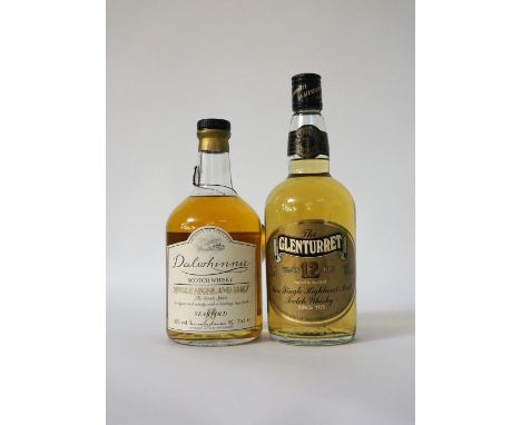 DALWHINNIE & GLENTURRET
GLENTURRET 12 YEAR OLD SINGLE MALT SCOTCH WHISKY.  75cl.  40% abv.  An older bottling from the Oldest
