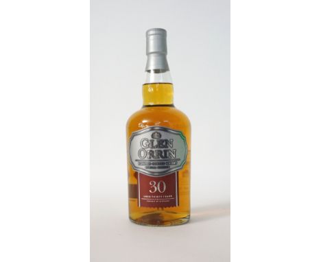 GLEN ORRIN 30YO
A limited release of 3000 bottles of this 30 year old blended scotch whisky, released by Aldi in 2012.  70cl.