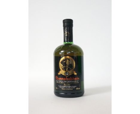 BUNNAHABHAIN 12YO
A bottle of the Classic Bunnahabhain 12 year old single malt scotch whisky.  70cl.  40% abv.  In original t