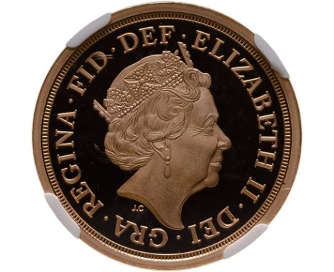 UNITED KINGDOM. Elizabeth II, 1953-2022. Gold sovereign, 2018. BU, Plain Edge, Struck on the Day. Struck on the day of the 5t