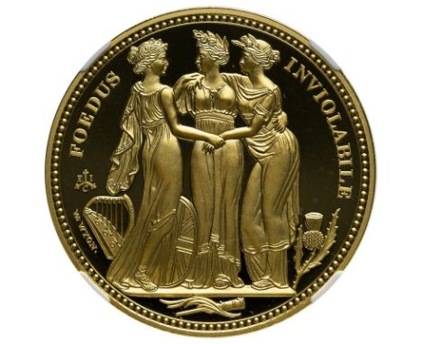 UNITED KINGDOM. ST. HELENA. Elizabeth II, 1952-. Gold 5 pounds, 2021. East India Company. Proof. Commissioned and produced by