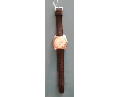 ROTARY INCABLOC GENTLEMANS STAINLESS STEEL MANUAL WIND WRIST WATCH 1970'S 