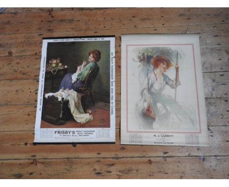 2 VINTAGE FROME WESTBURY ADVERTISING CALENDAR POSTERS 