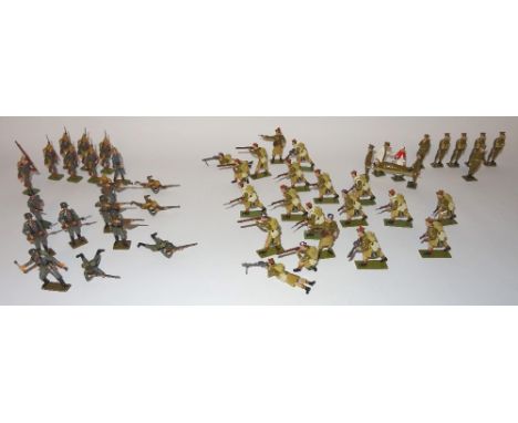 Toy Soldier Army Workshop and others First World War Black Watch Dawn Assaault, Germans 1914 and 1916, Britains Lawrence of A
