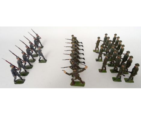  * Britains First World War British and Germans two sets 195 and set 1613 in original ROAN boxes and set 432 Germans in print